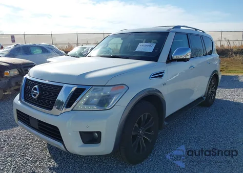 2017 Nissan Armada Platinum from USA, damaged, VIN JN8AY2NE3H9706632